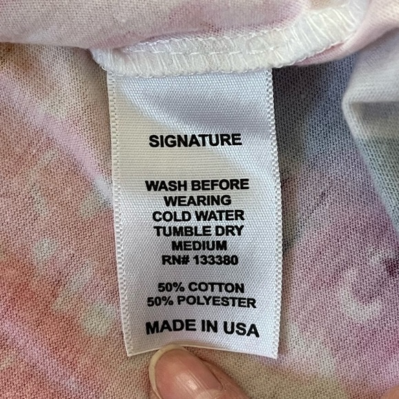 Sundance Catalog - Whimsy Rose Muted watercolored Floral featherweight Top M - Picture 7 of 10